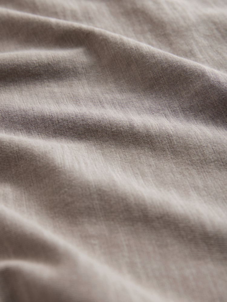 The Set Black/White/Taupe Brown/Pink 4 Pack 100% Cotton Slub V-Neck Swing Vests - Image 6 of 6