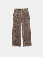 Hush Animal Print Leopard Print Wide Leg Jeans - Image 5 of 5