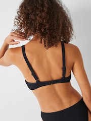 Hush Black Crinkle Ribbed Ring Bikini Top - Image 5 of 5