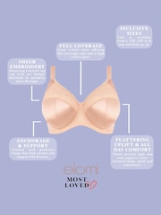 Elomi Cate Underwired Nude Bra - Image 4 of 4