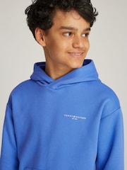 Azul - Tommy Hilfiger Unisex Hoodie - Imagen 4 de 6