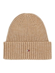 Tommy Hilfiger Natural Cotton Cashmere Beanie - Image 1 of 3