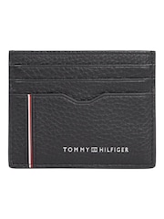 Tommy Hilfiger Black Leather Business Card Holder - Image 1 of 4