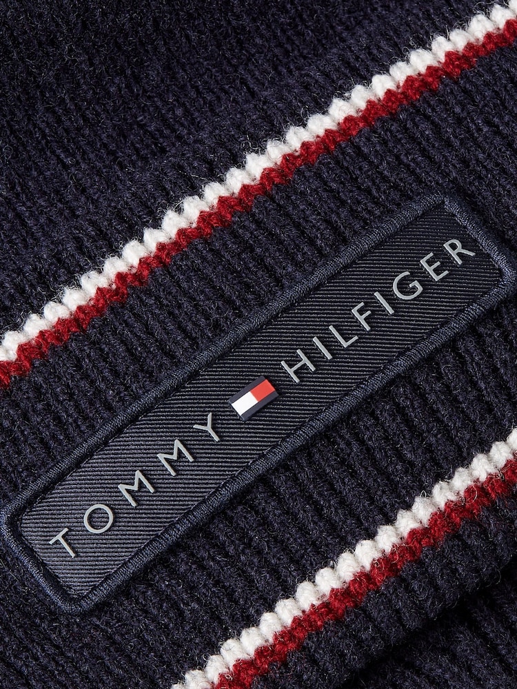 Tommy Hilfiger Blue Wool Beanie - Image 3 of 3