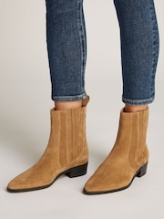 Tommy Hilfiger Natural Suede Cowboy Chelsea Boots - Image 1 of 5