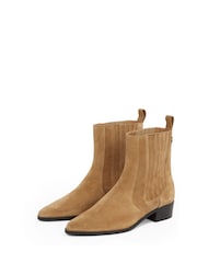 Tommy Hilfiger Natural Suede Cowboy Chelsea Boots - Image 4 of 5