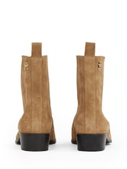 Tommy Hilfiger Natural Suede Cowboy Chelsea Boots - Image 5 of 5