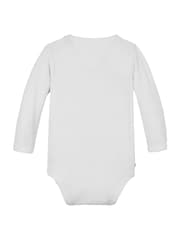 Tommy Hilfiger White Logo Long Sleeve Bodysuit - Image 2 of 3