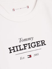 Tommy Hilfiger White Logo Long Sleeve Bodysuit - Image 3 of 3