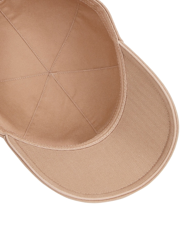 Tommy Hilfiger Natural 100% Cotton Herringbone 6 Panel Cap - Image 3 of 3 Tommy Hilfiger Natural 100% Cotton Herringbone 6 Panel Cap - Image 3 of 3
