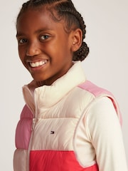 Tommy Hilfiger Pink Unisex Padded Vest - Image 4 of 6