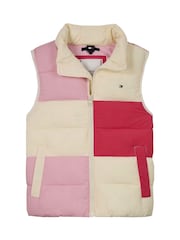 Tommy Hilfiger Pink Unisex Padded Vest - Image 5 of 6
