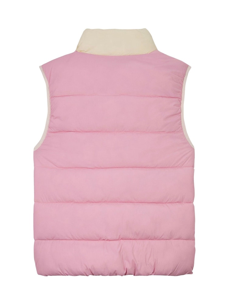 Tommy Hilfiger Pink Unisex Padded Vest - Image 6 of 6