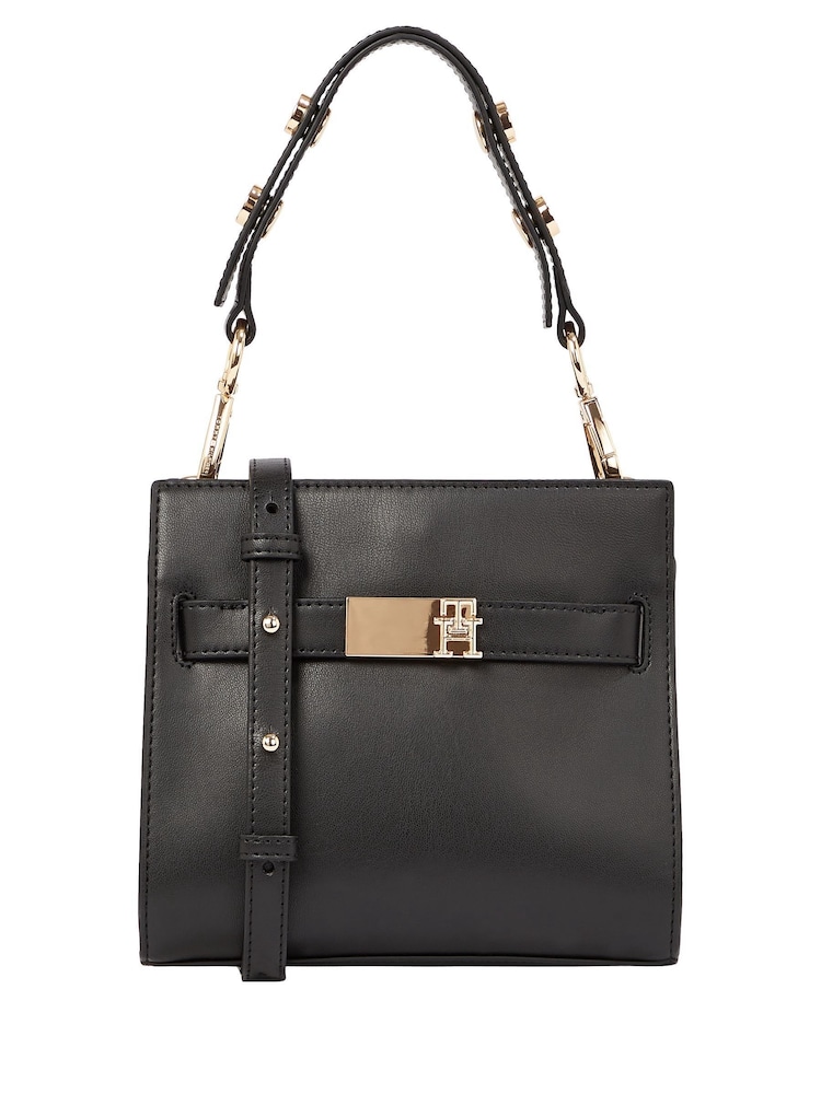 Tommy Hilfiger Black Heritage Mini Satchel - Image 1 of 5