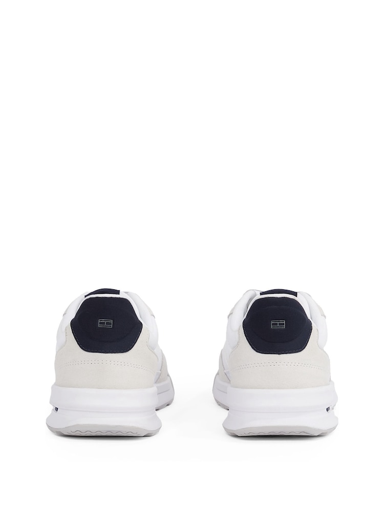 Tommy Hilfiger White Retro Leather Runner Trainers - Image 4 of 5