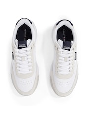 Tommy Hilfiger White Retro Leather Runner Trainers - Image 5 of 5