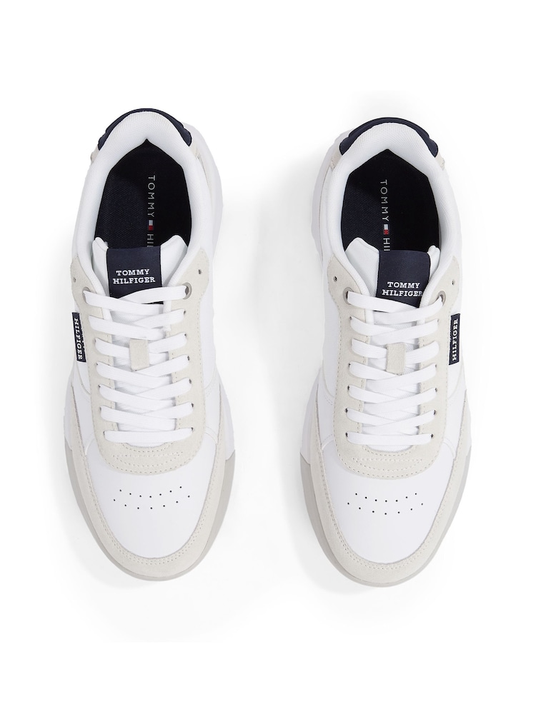 Tommy Hilfiger White Retro Leather Runner Trainers - Image 5 of 5