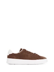 Tommy Hilfiger Brown Court Suede Trainers - Image 1 of 5