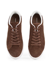 Tommy Hilfiger Brown Court Suede Trainers - Image 4 of 5