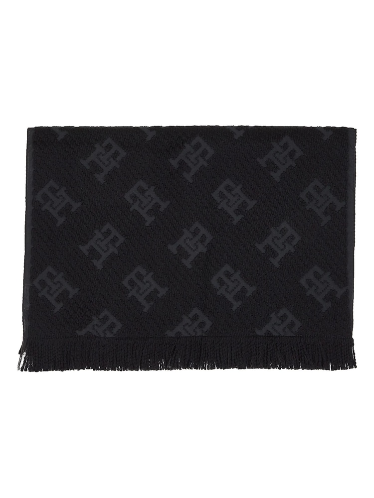 Tommy Hilfiger Black Chic Wool Scarf - Image 1 of 5