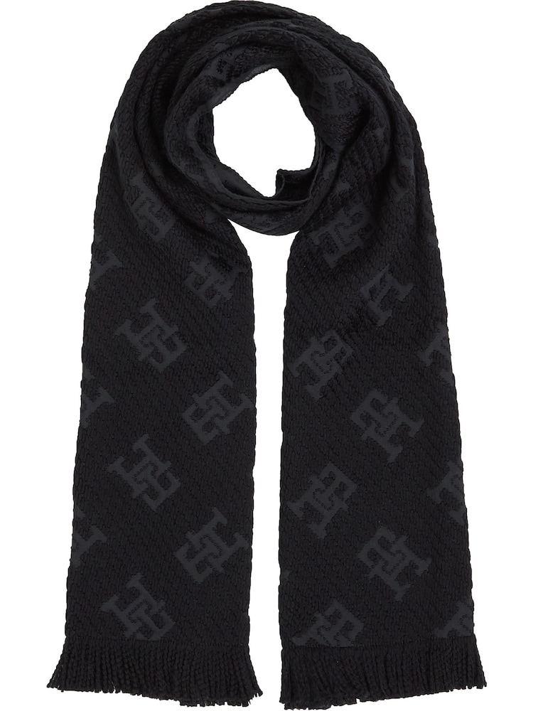Tommy Hilfiger Black Chic Wool Scarf - Image 3 of 5