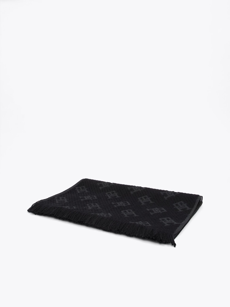 Tommy Hilfiger Black Chic Wool Scarf - Image 4 of 5