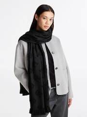 Tommy Hilfiger Black Chic Wool Scarf - Image 5 of 5
