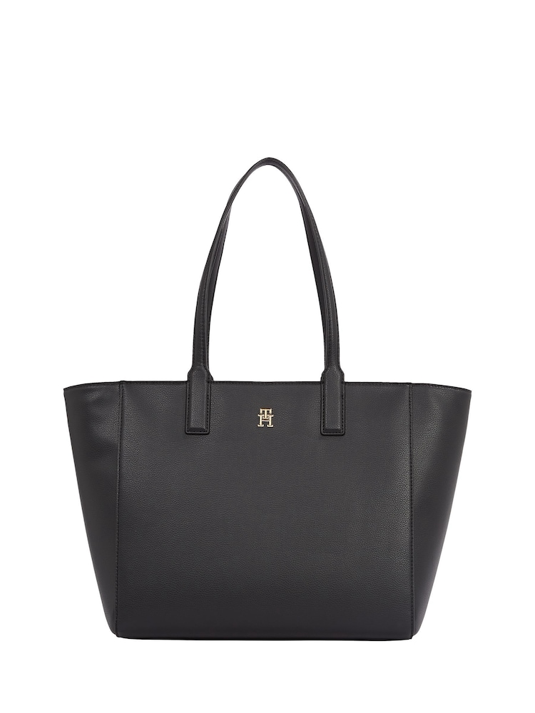 Tommy Hilfiger Black Tote Bag With Soft Logo - Image 2 of 5