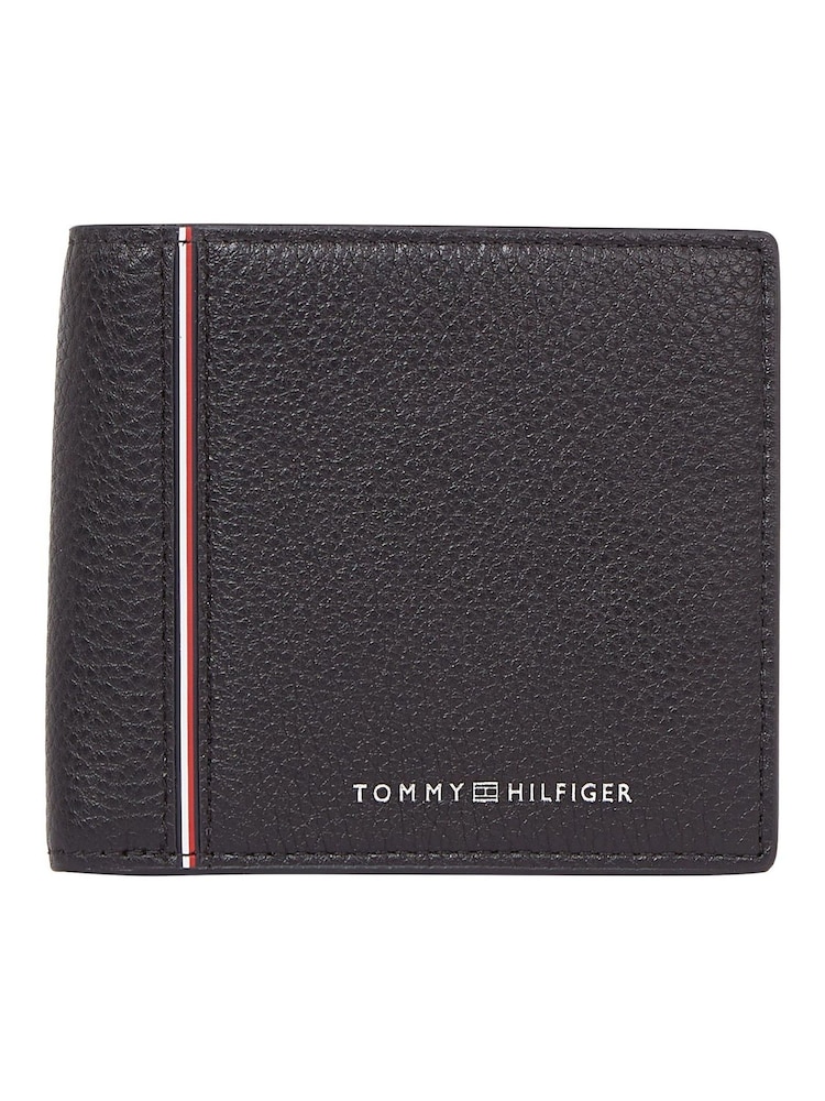 Tommy Hilfiger Black Leather Card Holder - Image 1 of 4