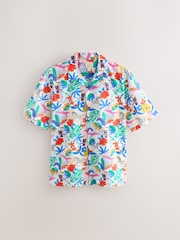 Little Bird by Jools Oliver White Adult Rainbow Safari 100% Cotton Shirt - Image 1 of 3