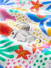 Little Bird by Jools Oliver White Adult Rainbow Safari 100% Cotton Shirt - Image 6 of 6