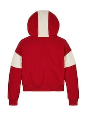 Tommy Hilfiger Red Varsity Colourblock 100% Cotton Hoodie - Image 6 of 6