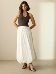 Chocolate/Blue/Lemon Halter Neck Vest Tops 3 Pack - Image 4 of 12