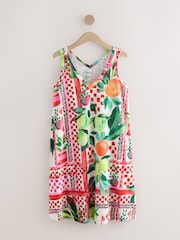 Sicilian Graphic Sleeveless V-Neck Slouch Dress - Image 5 of 7