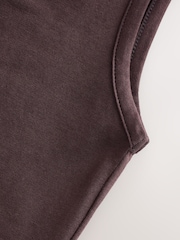 Chocolate Brown Thick Strap Vest - Image 6 of 6
