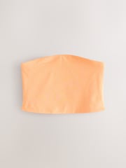 Tropical Print/Orange/Khaki Cropped Boobtube 3 Pack - Image 2 of 6