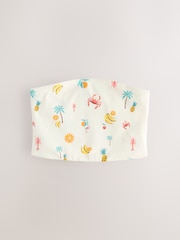 Tropical Print/Orange/Khaki Cropped Boobtube 3 Pack - Image 7 of 10