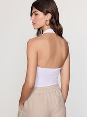 White Halter Neck Vest - Image 4 of 5
