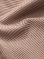 Neutral High Waist Ribbed Cycling Shorts - Image 7 of 7