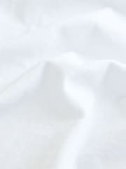 Blanco - Relaxed Boxy Elbow Length Crew Neck 100% Cotton T-Shirt - Imagen 2 de 3