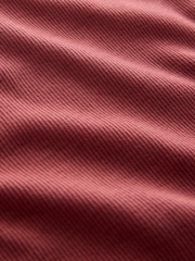 Rust Red Strappy Maxi Length Ribbed Dress - Image 7 of 7