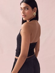 Black Halter Neck Vest - Image 3 of 4