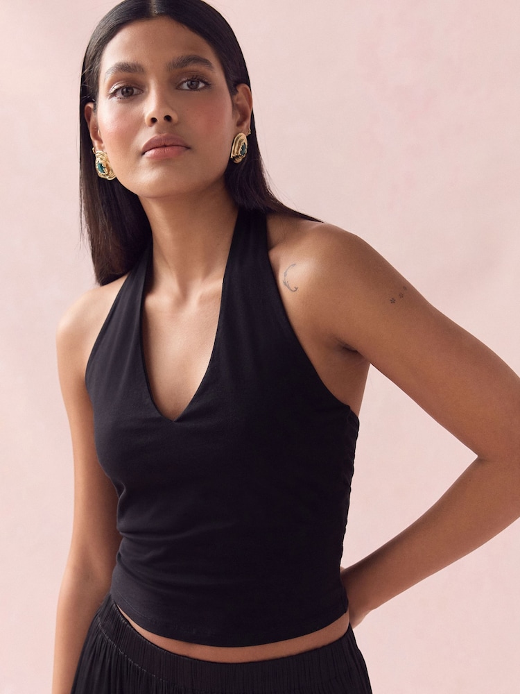 Black Halter Neck Vest - Image 4 of 4