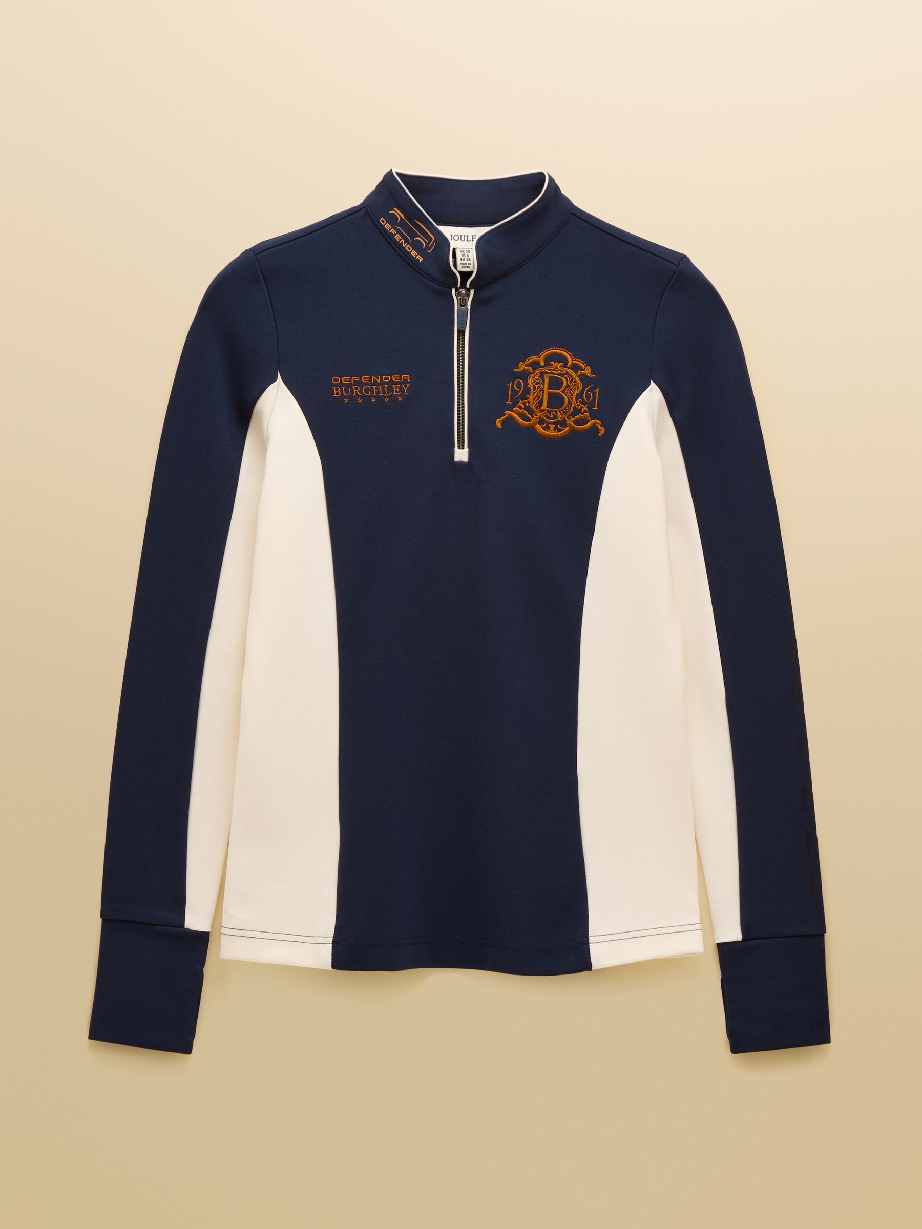 Next：日本 Joules Official Burghley 1/4 ジップ 長袖 トップス from