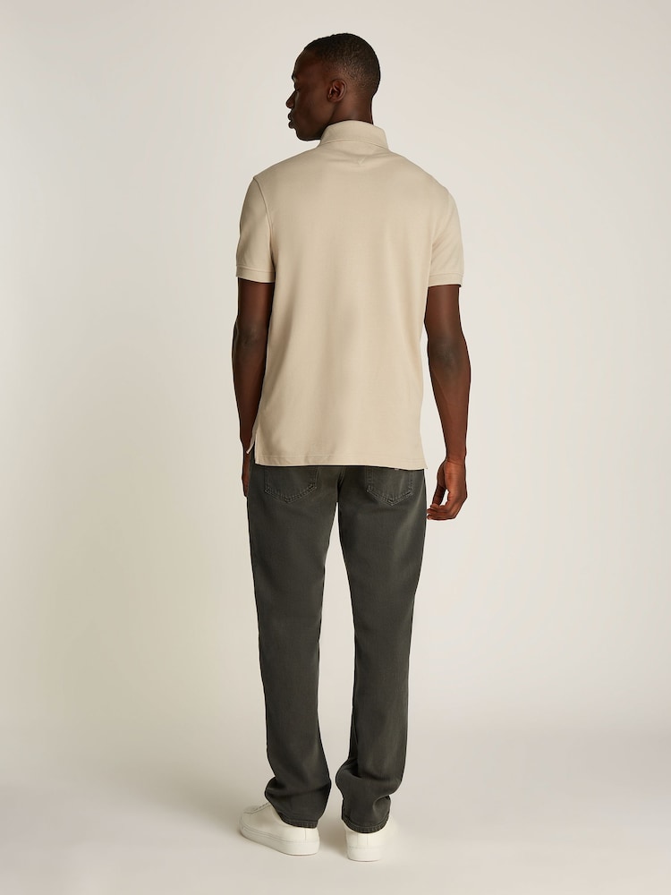 Tommy Hilfiger Natural Regular Fit Stretch 1985 Cotton Polo Shirt - Image 2 of 6