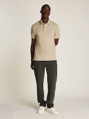 Tommy Hilfiger Natural Regular Fit Stretch 1985 Cotton Polo Shirt - Image 3 of 6