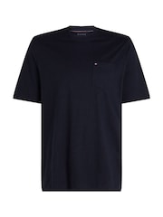 Tommy Hilfiger Blue Plus 100% Cotton Essential Pocket T-Shirt - Image 5 of 6