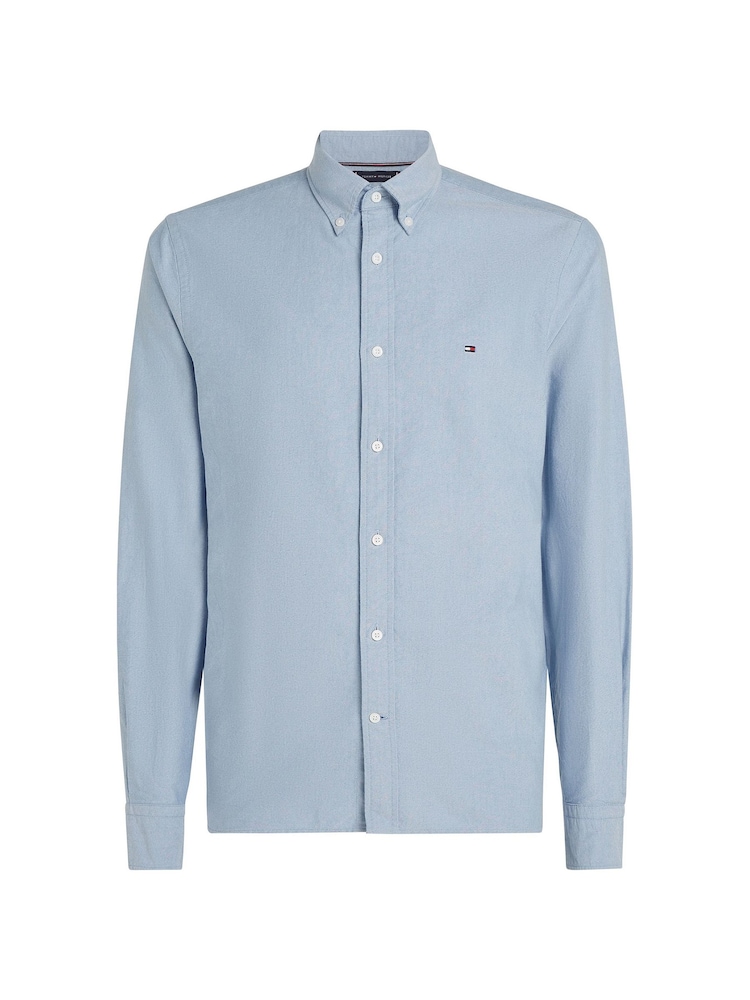 Tommy Hilfiger Blue Plus Heritage Regular Fit Oxford Shirt - Image 1 of 6