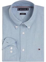 Tommy Hilfiger Blue Plus Heritage Regular Fit Oxford Shirt - Image 3 of 6