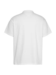 Tommy Jeans White Relaxed Linear Logo 100% Cotton T-Shirt - Image 6 of 7